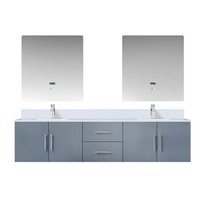 Lexora LG192280DB00000 Geneva 80" Dark Grey Vanity Cabinet Only