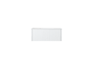 LAVIVA 313LGN-36AW-MW Legno 36" Alabaster White Bathroom Vanity with Matte White VIVA Stone Solid Surface Countertop