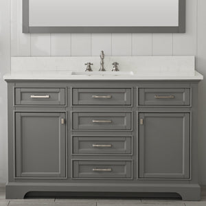 Design Element ML-54-GY Milano 54" Bathroom Vanity in Gray
