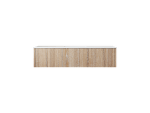 Load image into Gallery viewer, LAVIVA 313LGN-60CWG-MW Legno 60&quot; Weathered Grey Single Sink Bathroom Vanity with Matte White VIVA Stone Solid Surface Countertop