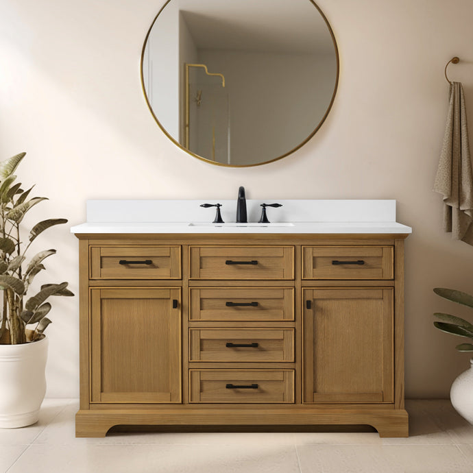 Design Element ML-54-OKV Milano 54-in Oak Single Vanity