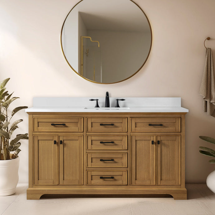 Design Element ML-60S-OKV Milano 60-in Oak Single Vanity