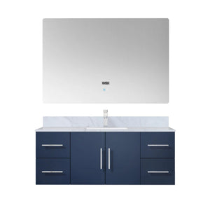 Lexora LG192248DE00000 Geneva 48" Navy Blue Vanity Cabinet Only