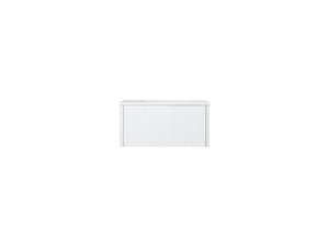 LAVIVA 313LGN-30AW-MW Legno 30" Alabaster White Bathroom Vanity with Matte White VIVA Stone Solid Surface Countertop