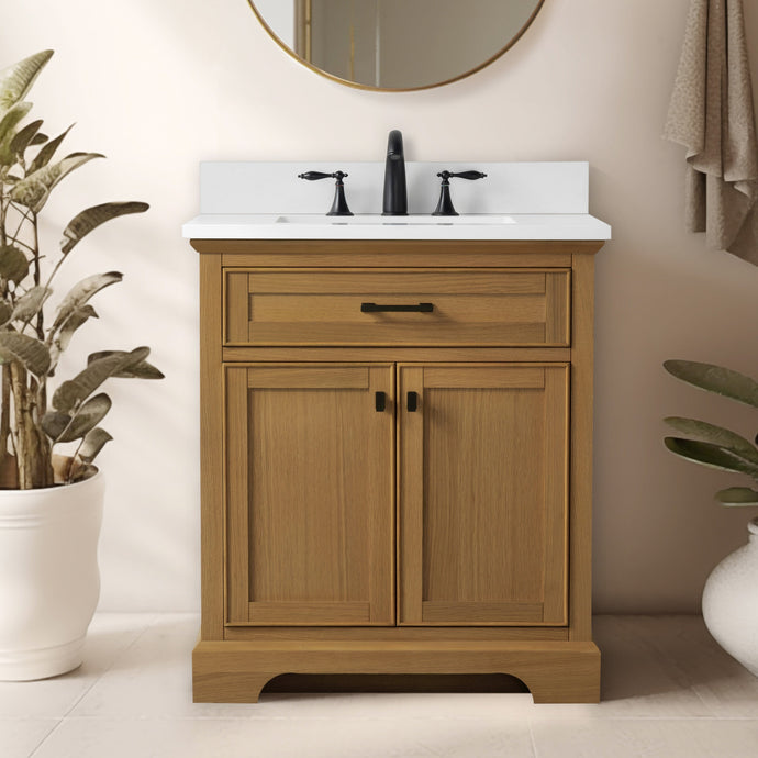 Design Element ML-30-OKV Milano 30-in Oak Single Vanity