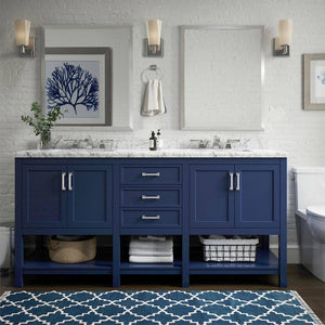 Design Element AF-72-BLU Affinity 72" Single Sink Vanity in Blue