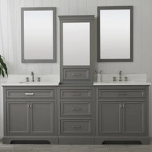 Load image into Gallery viewer, Design Element ML-96MC-GY Milano 96&quot; Double Sink Bathroom Vanity Modular Set in Gray