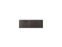 Load image into Gallery viewer, LAVIVA 313LGN-42CR-MW Legno 42&quot; Carbon Oak Bathroom Vanity with Matte White VIVA Stone Solid Surface Countertop