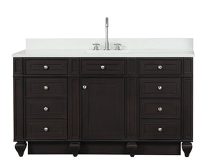 Design Element WN-60S-ES Winston 60" Single Sink Vanity in Espresso Finish