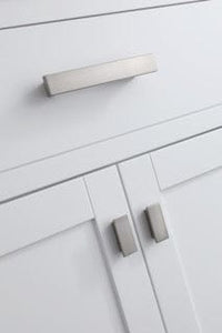 Design Element DEC076E-W-CB London 29-in White Bathroom Vanity Base Cabinet without Top