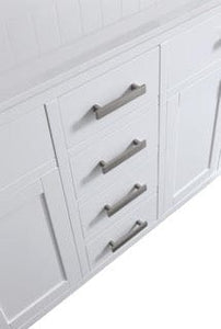 Design Element DEC076B-W-CB London 71-in White Bathroom Vanity Base Cabinet without Top