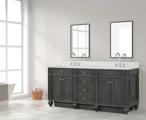 Design Element WN-72-GY Winston 72" Double Sink Bathroom Vanity in Gray