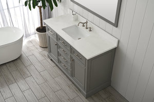 Design Element ML-54-GY Milano 54" Bathroom Vanity in Gray