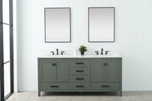 Load image into Gallery viewer, Design Element V01-72-VG Valentino 72&quot; Double Sink Vanity in Green