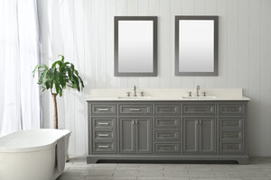 Design Element ML-84-GY Milano 84" Bathroom Vanity in Gray