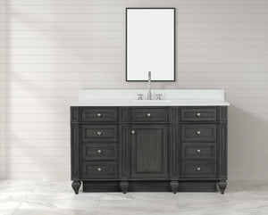 Design Element WN-60S-GY Winston 60" Single Sink Vanity in Gray Finish