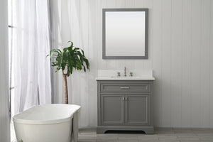 Design Element ML-36-GY Milano 36" Bathroom Vanity in Gray