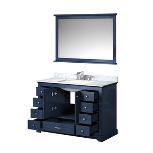 Lexora LD342248SE00000 Dukes 48" Navy Blue Vanity Cabinet Only