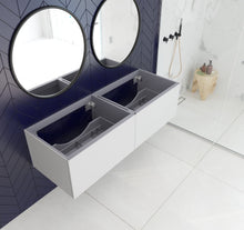 Load image into Gallery viewer, LAVIVA 313VTR-60DCW Vitri 60&quot; Cloud White Double Sink Wall Hung Bathroom Vanity Cabinet