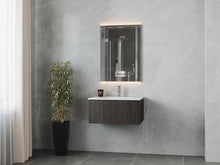 Load image into Gallery viewer, LAVIVA 313LGN-30CR-MW Legno 30&quot; Carbon Oak Bathroom Vanity with Matte White VIVA Stone Solid Surface Countertop