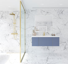 Load image into Gallery viewer, LAVIVA 313VTR-48NB-MW Vitri 48&quot; Nautical Blue Bathroom Vanity with VIVA Stone Matte White Solid Surface Countertop