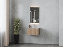 Load image into Gallery viewer, LAVIVA 313LGN-24WG-MW Legno 24&quot; Weathered Grey Bathroom Vanity with Matte White VIVA Stone Solid Surface Countertop