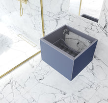 Load image into Gallery viewer, LAVIVA 313VTR-24NB Vitri 24&quot; Nautical Blue Wall Hung Bathroom Vanity Cabinet