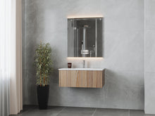 Load image into Gallery viewer, LAVIVA 313LGN-36WG-MW Legno 36&quot; Weathered Grey Bathroom Vanity with Matte White VIVA Stone Solid Surface Countertop