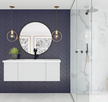 Load image into Gallery viewer, LAVIVA 313VTR-48CW-MW Vitri 48&quot; Cloud White Bathroom Vanity with VIVA Stone Matte White Solid Surface Countertop