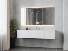 Load image into Gallery viewer, LAVIVA 313LGN-72CAW-MW Legno 72&quot; Alabaster White Single Sink Bathroom Vanity with Matte White VIVA Stone Solid Surface Countertop