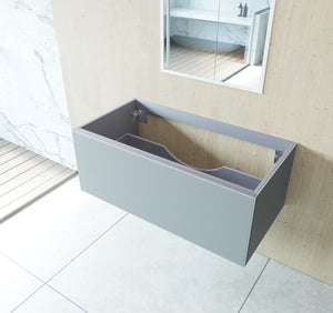 LAVIVA 313VTR-42FG Vitri 42" Fossil Grey Wall Hung Bathroom Vanity Cabinet