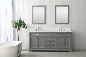 Design Element ML-72-GY Milano 72" Bathroom Vanity in Gray