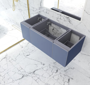 LAVIVA 313VTR-48NB Vitri 48" Nautical Blue Wall Hung Bathroom Vanity Cabinet