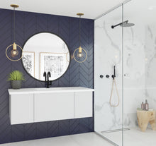 Load image into Gallery viewer, LAVIVA 313VTR-48CW-MW Vitri 48&quot; Cloud White Bathroom Vanity with VIVA Stone Matte White Solid Surface Countertop