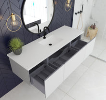 Load image into Gallery viewer, LAVIVA 313VTR-66CW Vitri 66&quot; Cloud White Single Sink Wall Hung Bathroom Vanity Cabinet
