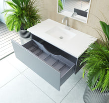 Load image into Gallery viewer, LAVIVA 313VTR-42FG Vitri 42&quot; Fossil Grey Wall Hung Bathroom Vanity Cabinet
