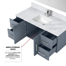 Load image into Gallery viewer, Lexora LG192248DB00LM48 Geneva 48&quot; Dark Grey Single Vanity, no Top and 48&quot; LED Mirror