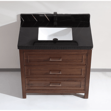 Load image into Gallery viewer, Legion Furniture WK2428-36-EB-WITH BLACK NATURAL TOP 36&quot; EBONY SINK VANITY