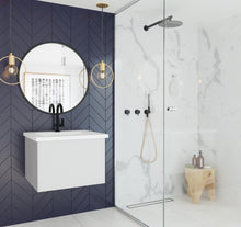 Load image into Gallery viewer, LAVIVA 313VTR-24CW-MW Vitri 24&quot; Cloud White Bathroom Vanity with VIVA Stone Matte White Solid Surface Countertop