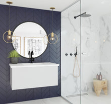 Load image into Gallery viewer, LAVIVA 313VTR-36CW-MW Vitri 36&quot; Cloud White Bathroom Vanity with VIVA Stone Matte White Solid Surface Countertop