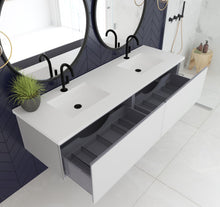 Load image into Gallery viewer, LAVIVA 313VTR-72DCW Vitri 72&quot; Cloud White Double Sink Wall Hung Bathroom Vanity Cabinet