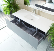 Load image into Gallery viewer, LAVIVA 313VTR-54FG Vitri 54&quot; Fossil Grey Wall Hung Bathroom Vanity Cabinet