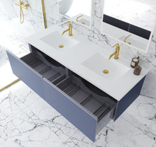 Load image into Gallery viewer, LAVIVA 313VTR-60DNB Vitri 60&quot; Nautical Blue Double Sink Wall Hung Bathroom Vanity Cabinet