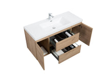 Load image into Gallery viewer, LAVIVA 313AUR-48SO-GW Aurora 48&quot; Sonoma Oak Wall Hung Bathroom Vanity with White Acrylic Countertop