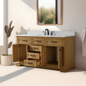 Design Element ML-60S-OKV Milano 60-in Oak Single Vanity
