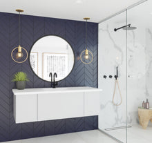 Load image into Gallery viewer, LAVIVA 313VTR-54CW-MW Vitri 54&quot; Cloud White Bathroom Vanity with VIVA Stone Matte White Solid Surface Countertop