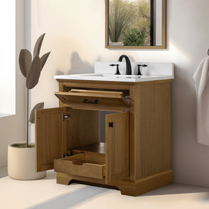 Design Element ML-30-OKV Milano 30-in Oak Single Vanity