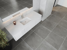 Load image into Gallery viewer, LAVIVA 313LGN-60CAW-MW Legno 60&quot; Alabaster White Single Sink Bathroom Vanity with Matte White VIVA Stone Solid Surface Countertop