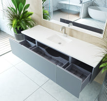 Load image into Gallery viewer, LAVIVA 313VTR-72CFG Vitri 72&quot; Fossil Grey Single Sink Wall Hung Bathroom Vanity Cabinet