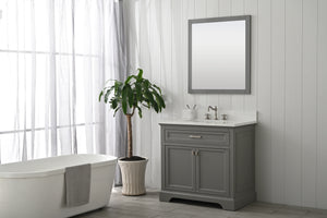 Design Element ML-36-GY Milano 36" Bathroom Vanity in Gray